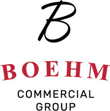 Endeavors New Baton Rouge Location | Red and Black Boehm Commercial Group Logo
