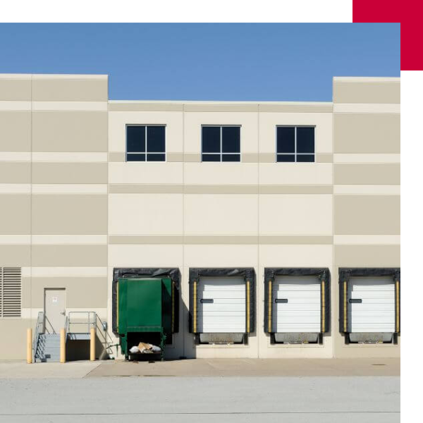 Loading dock at commercial warehouse Boehm Commerical Group