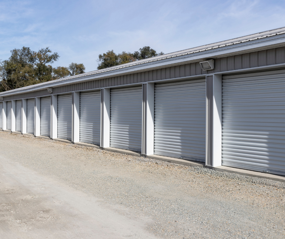 Exterior view of a Texas self-storage facility illustrating stable demand and standardized unit design